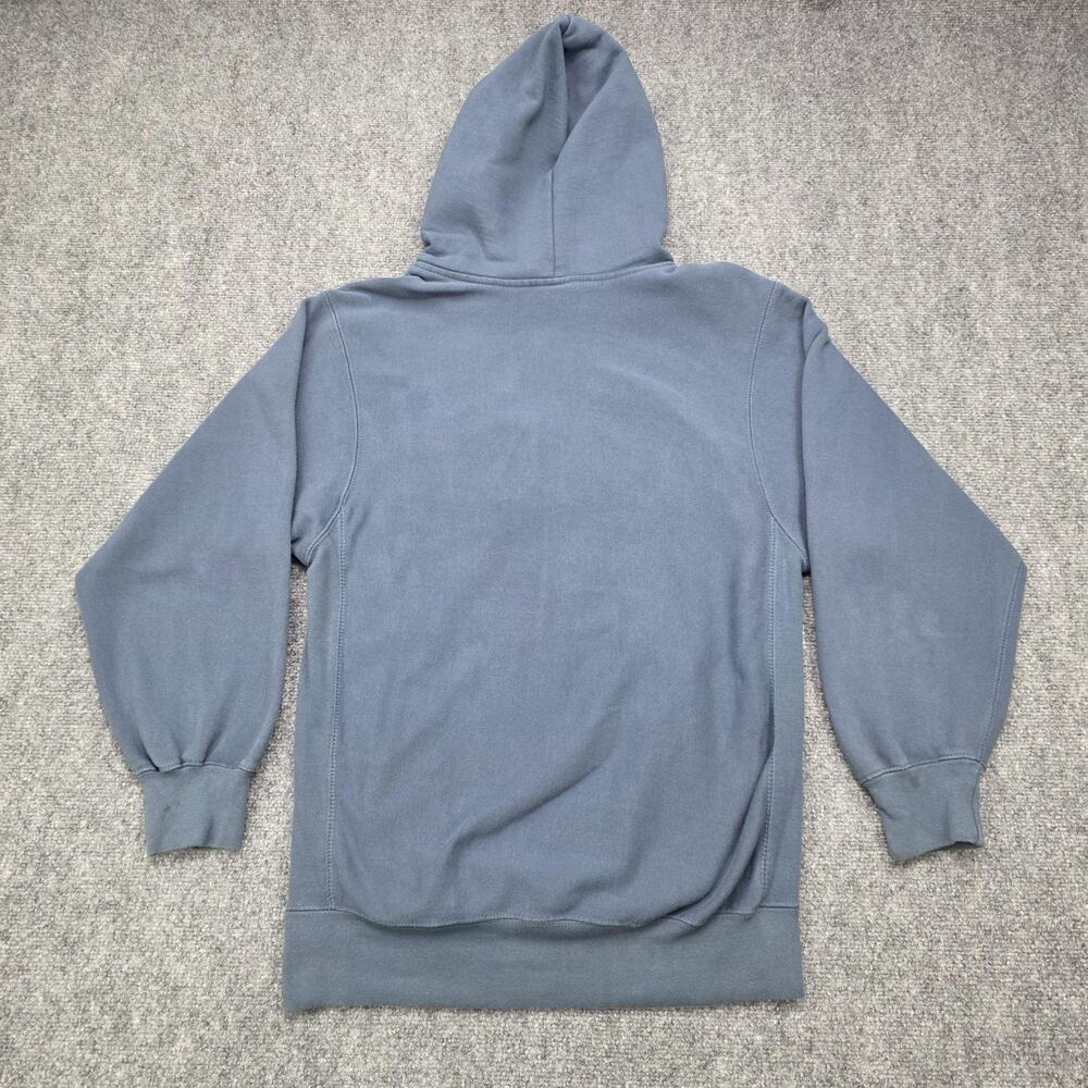 General Mills Sweatshirt Mens Small Blue Hoodie Embroidered Fleece Y2K Retro - Picture 4 of 16